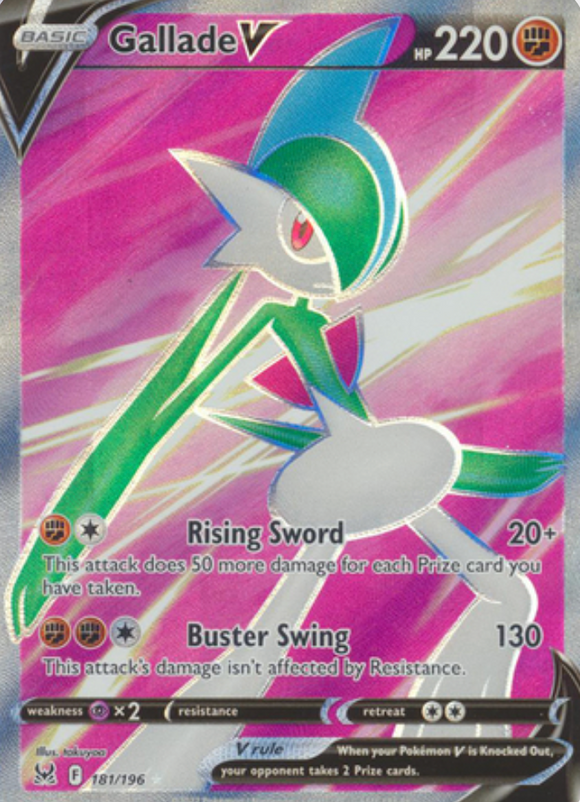 Gallade V - 181/196 - Full Art Ultra Rare