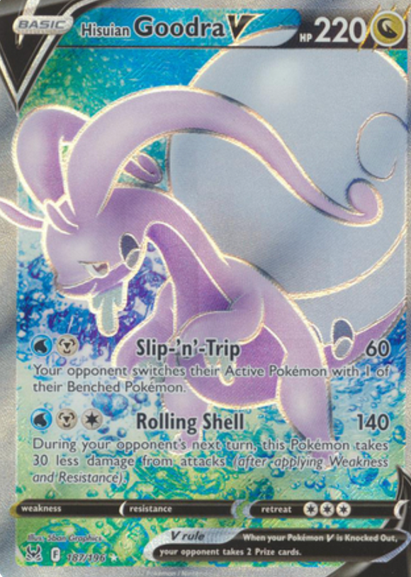 Hisuian Goodra V - 187/196 - Full Art Ultra Rare