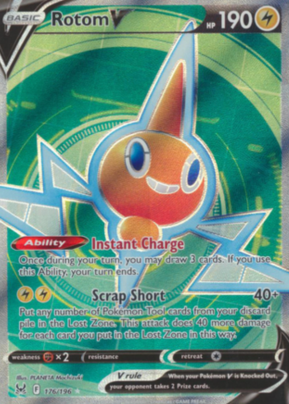 Rotom V - 176/196 - Full Art Ultra Rare