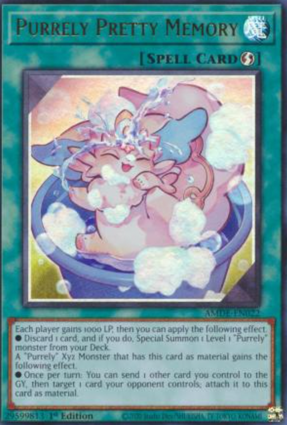 Purrely Pretty Memory - AMDE-EN022 - Ultra Rare 1st Edition