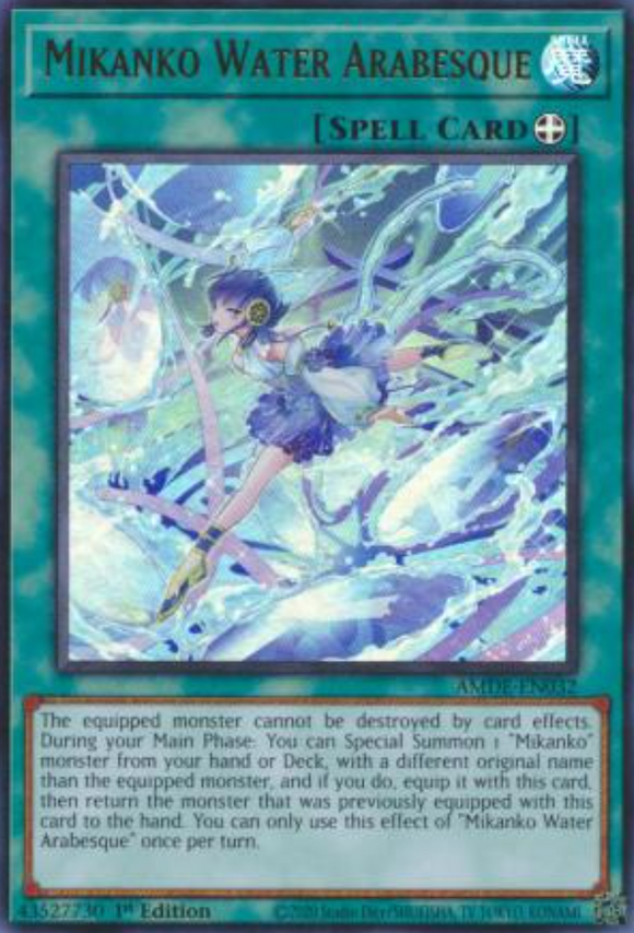 Mikanko Water Arabesque - AMDE-EN032 - Ultra Rare 1st Edition