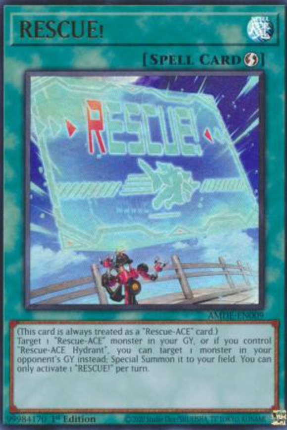 RESCUE! - AMDE-EN009 - Ultra Rare 1st Edition
