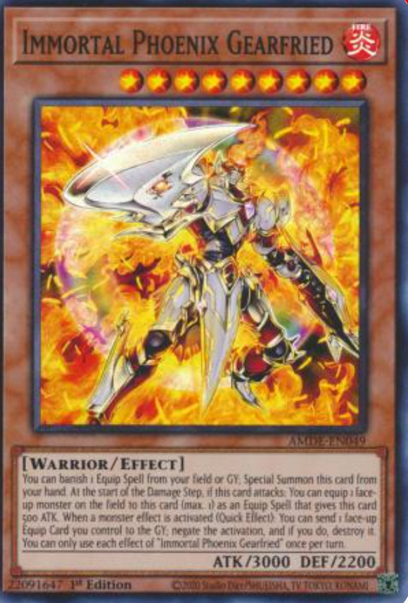 Immortal Phoenix Gearfried - AMDE-EN049 - Super Rare 1st Edition