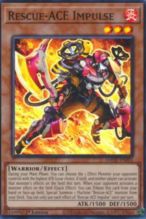 Rescue-ACE Impulse - AMDE-EN001 - Super Rare 1st Edition
