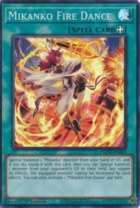 Mikanko Fire Dance - AMDE-EN030 - Super Rare 1st Edition