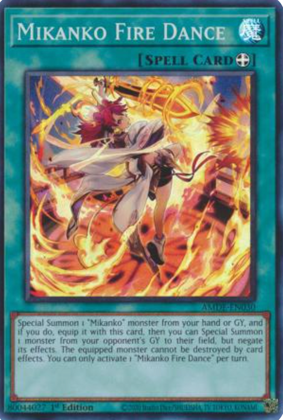 Mikanko Fire Dance - AMDE-EN030 - Super Rare 1st Edition