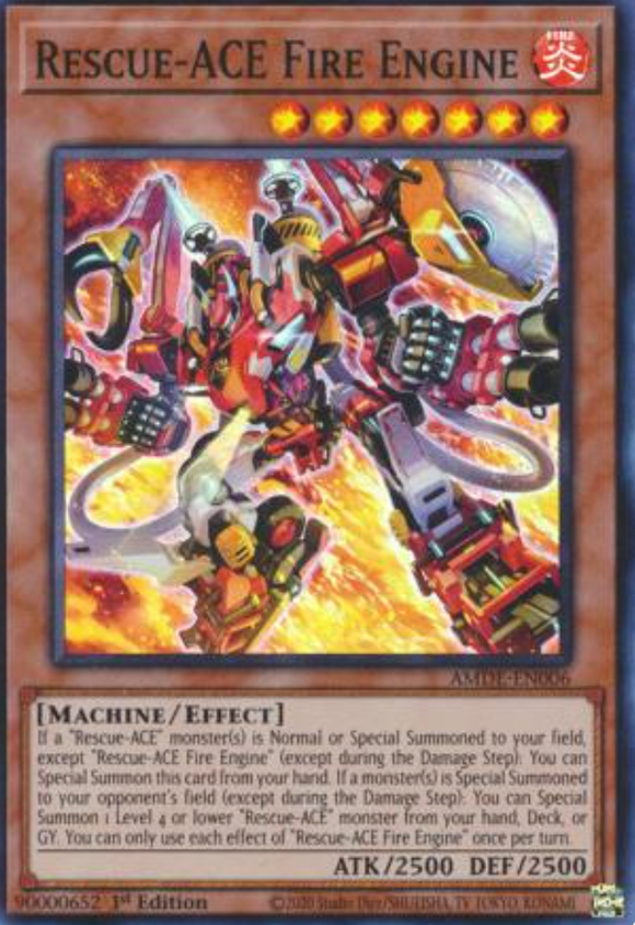 Rescue-ACE Fire Engine - AMDE-EN006 - Super Rare 1st Edition