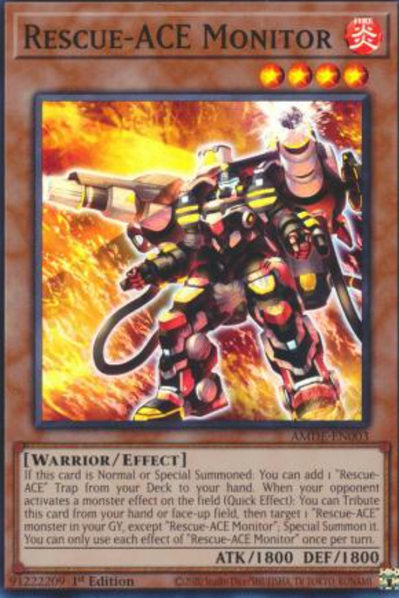 Rescue-ACE Monitor - AMDE-EN003 - Super Rare 1st Edition