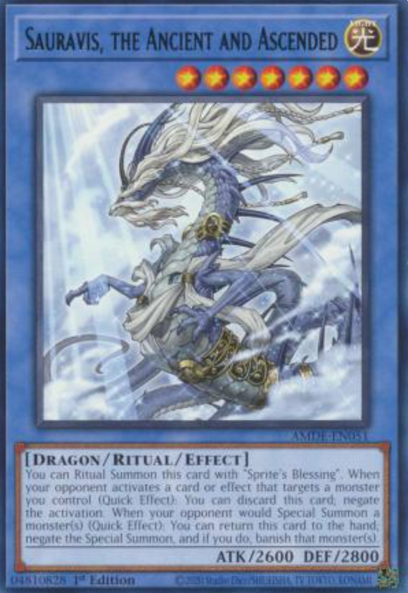 Sauravis, the Ancient and Ascended - AMDE-EN051 - Rare 1st Edition