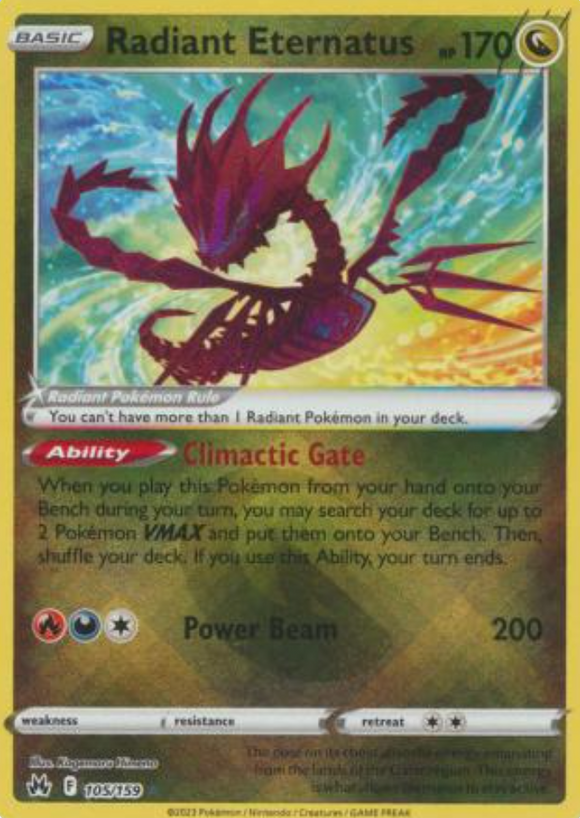 Radiant Eternatus - 105/159 - Radiant Rare