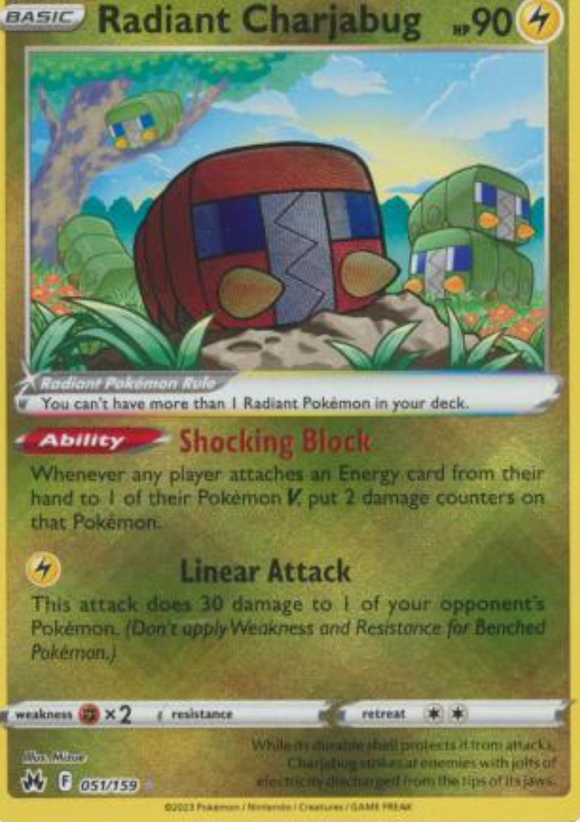 Radiant Charjabug - 051/159 - Radiant Rare