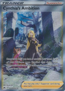 Cynthia's Ambition - GG60/GG70 - Full Art Ultra Rare