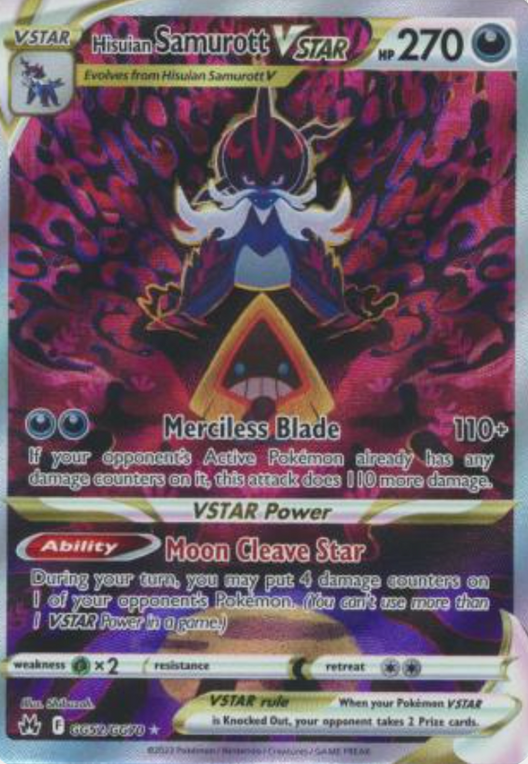 Hisuian Samurott VSTAR - GG52/GG70 - Ultra Rare