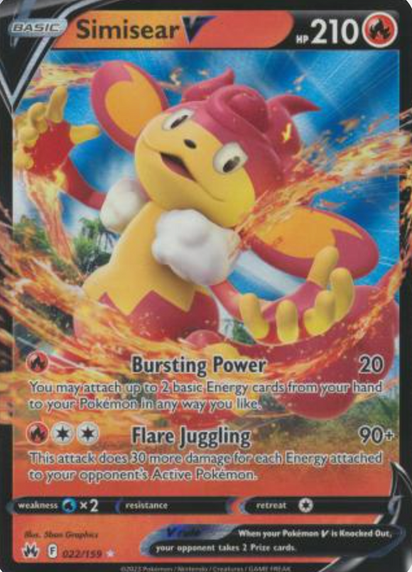 Simisear V - 022/159 - Ultra Rare