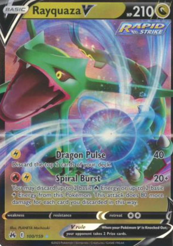 Rayquaza V - 100/159 - Ultra Rare