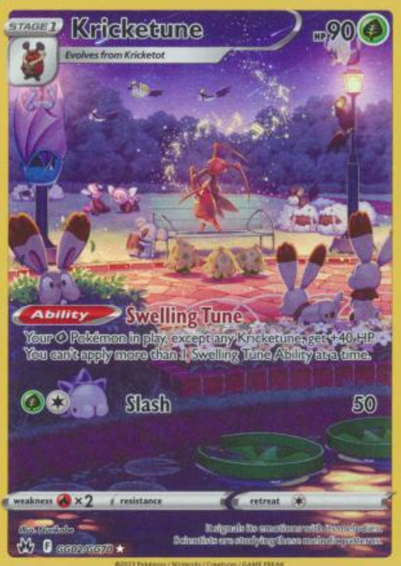 Kricketune - GG02/GG70 - Holo Rare
