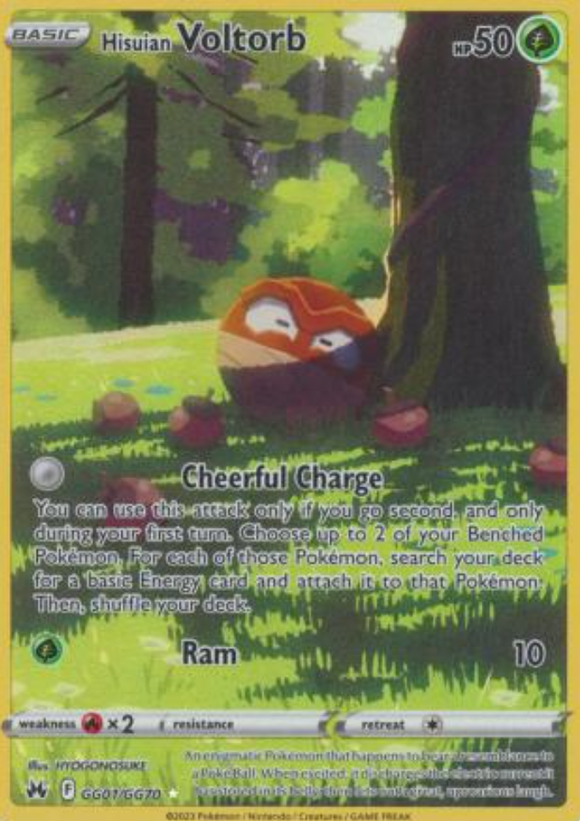 Hisuian Voltorb - GG01/GG70 - Holo Rare