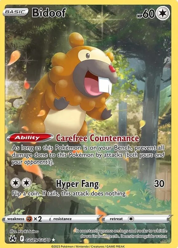 Bidoof - GG29/GG70 - Holo Rare