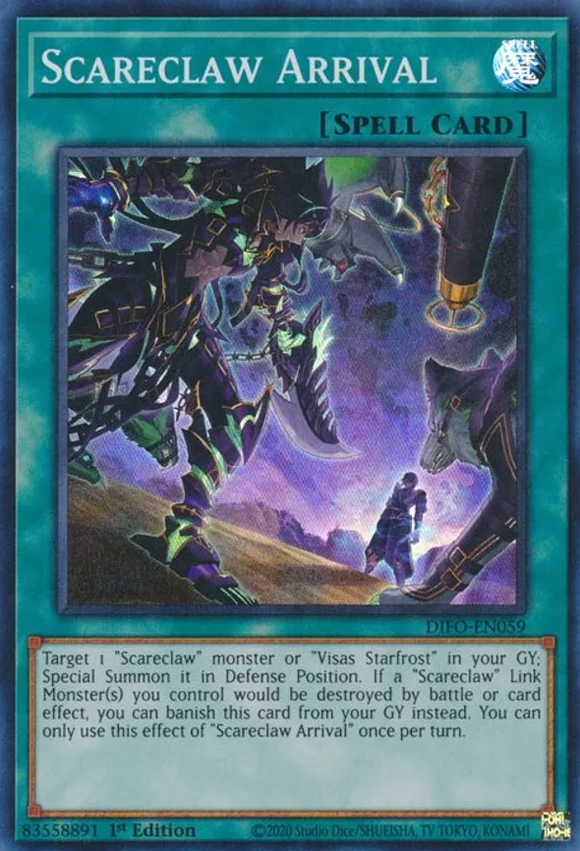 Scareclaw Arrival - DIFO-EN059 - Super Rare 1st Edition