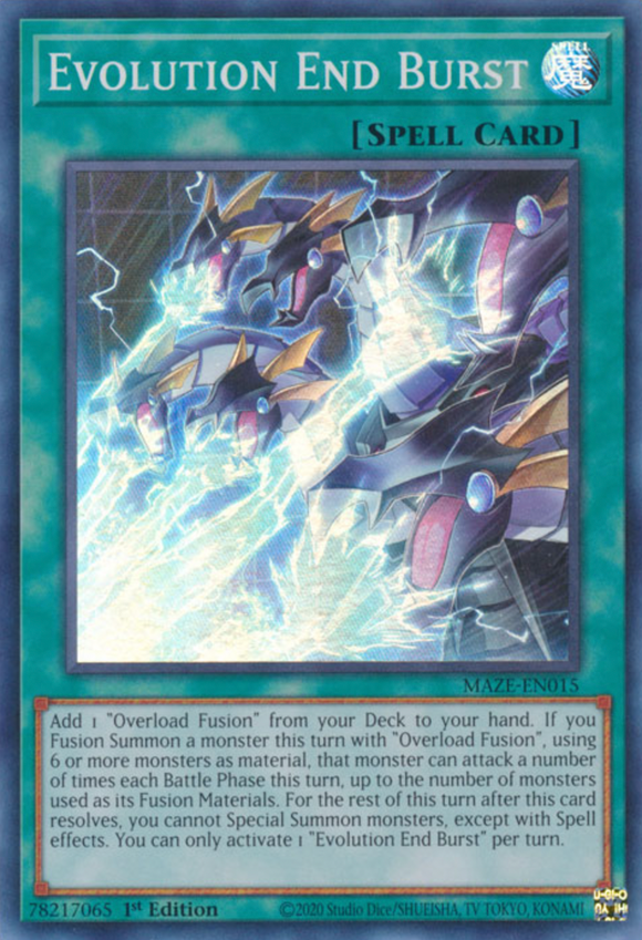 Evolution End Burst - MAZE-EN015 - Super Rare 1st Edition
