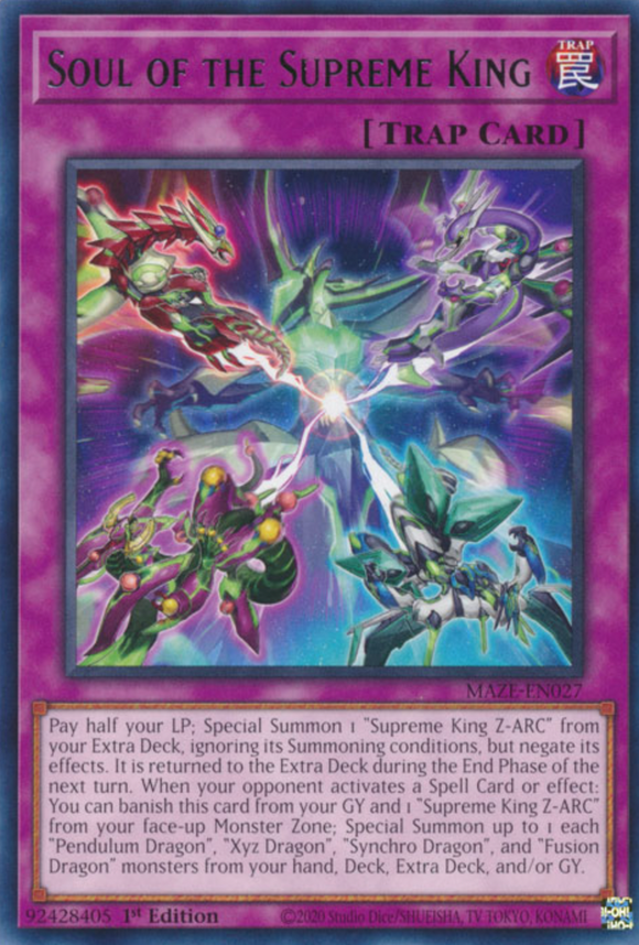 Soul of the Supreme King - MAZE-EN027 - Rare 1st Edition
