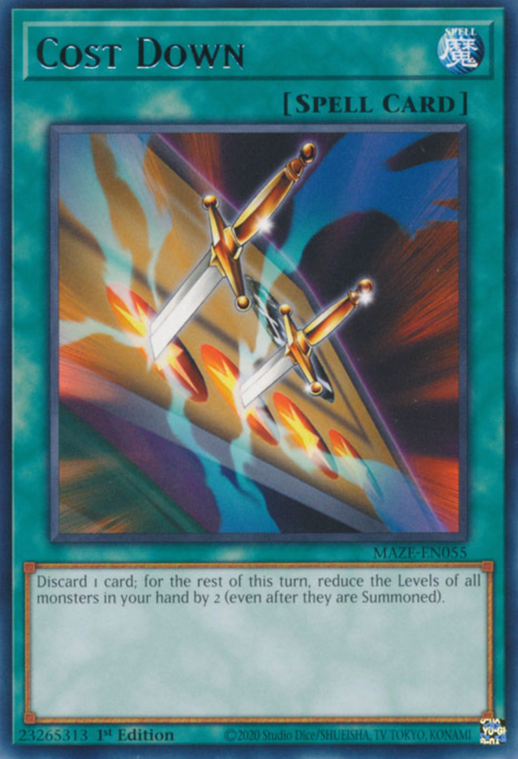 Cost Down - MAZE-EN055 - Rare 1st Edition