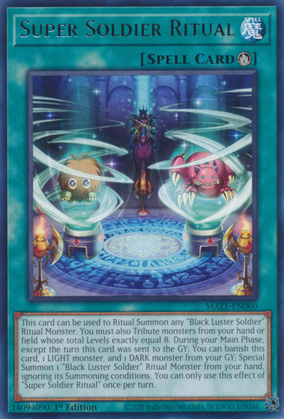 Super Soldier Ritual - MAZE-EN060 - Rare 1st Edition