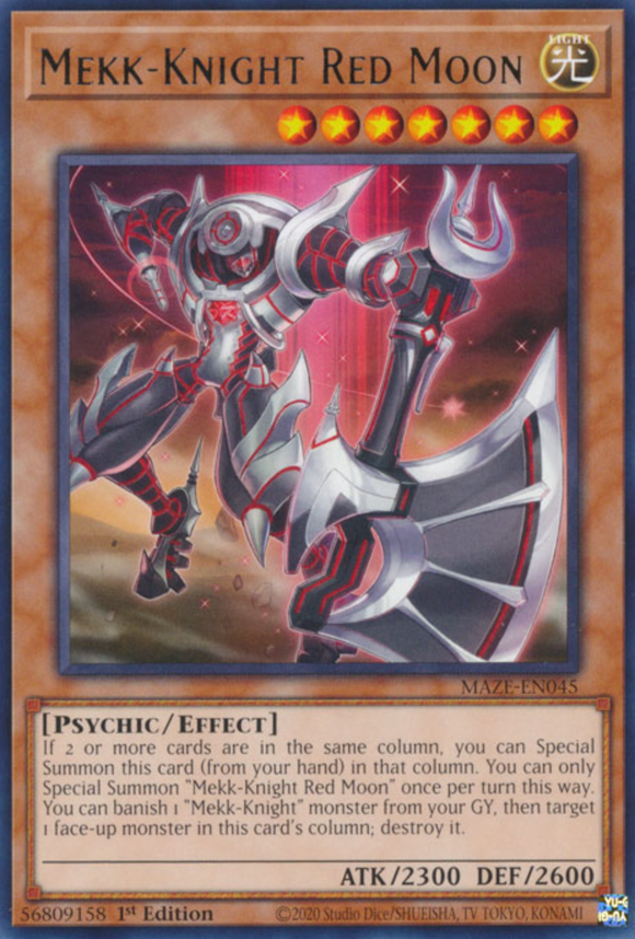 Mekk-Knight Red Moon - MAZE-EN045 - Rare 1st Edition