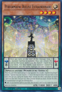 Performapal Duelist Extraordinaire - MAZE-EN024 - Rare 1st Edition
