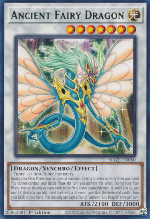 Ancient Fairy Dragon - MAZE-EN050 - Rare 1st Edition