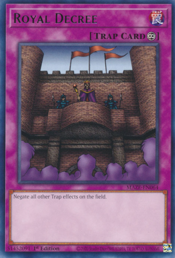 Royal Decree - MAZE-EN064 - Rare 1st Edition