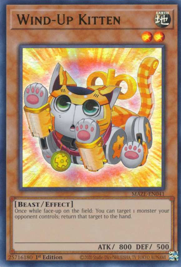 Wind-Up Kitten - MAZE-EN041 - Ultra Rare 1st Edition