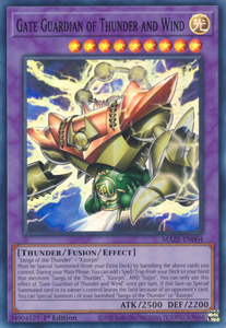 Gate Guardian of Thunder and Wind - MAZE-EN004 - Super Rare 1st Edition