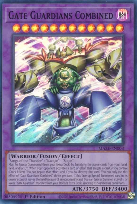 Gate Guardians Combined - MAZE-EN003 - Super Rare 1st Edition