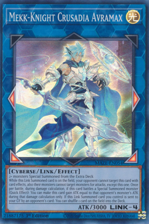 Mekk-Knight Crusadia Avramax - MAZE-EN054 - Super Rare 1st Edition