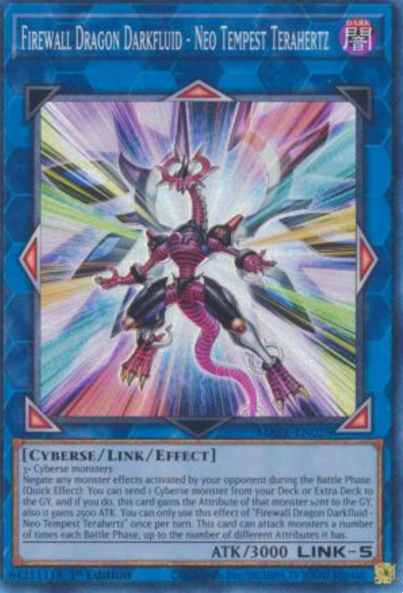 Firewall Dragon Darkfluid - Neo Tempest Terahertz MAZE-EN028 Collector's Rare 1st Edition