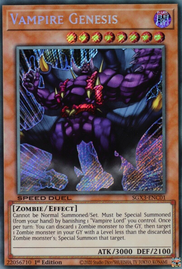 Vampire Genesis - SGX3-ENC01 - Secret Rare 1st Edition