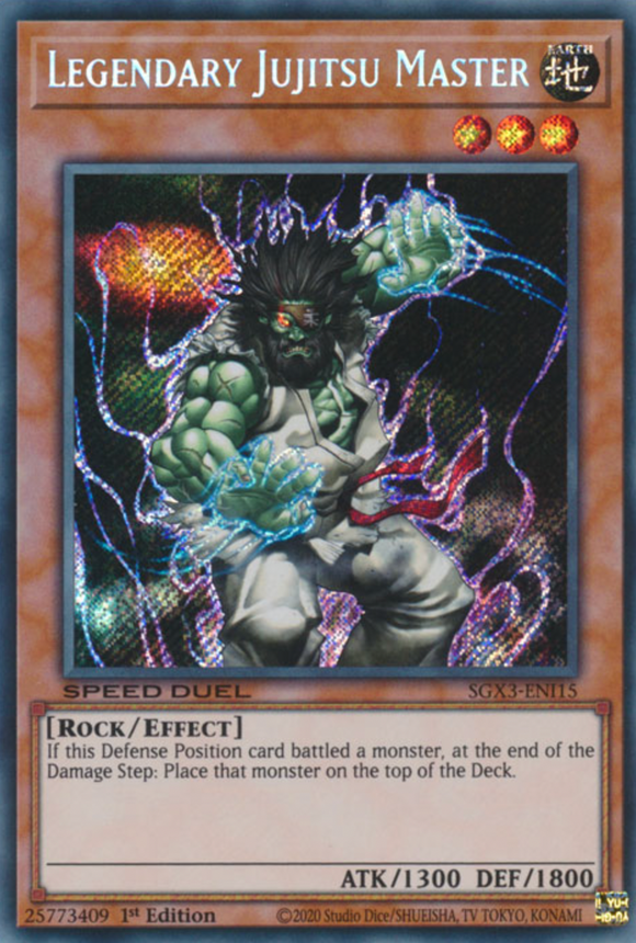 Legendary Jujitsu Master - SGX3-ENI15 - Secret Rare 1st Edition