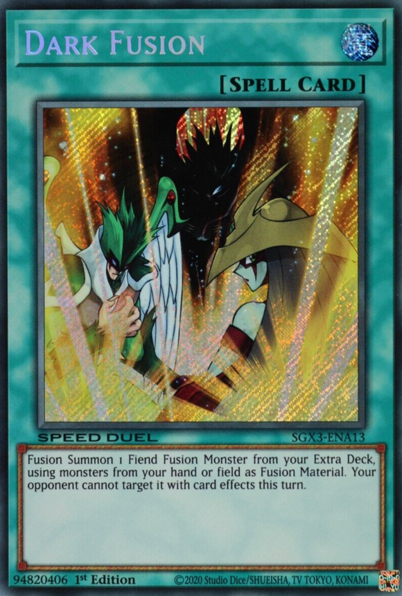 Dark Fusion - SGX3-ENA13 - Secret Rare 1st Edition