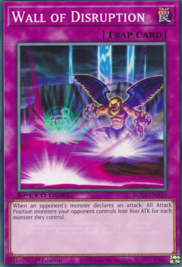 Wall of Disruption - SGX3-ENH20 - Common 1st Edition