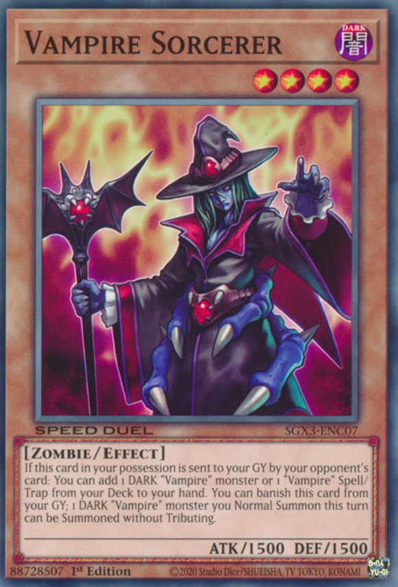 Vampire Sorcerer - SGX3-ENC07 - Common 1st Edition
