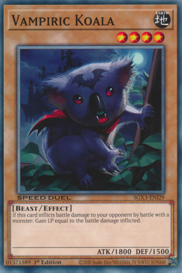 Vampiric Koala - SGX3-ENI29 - Common 1st Edition