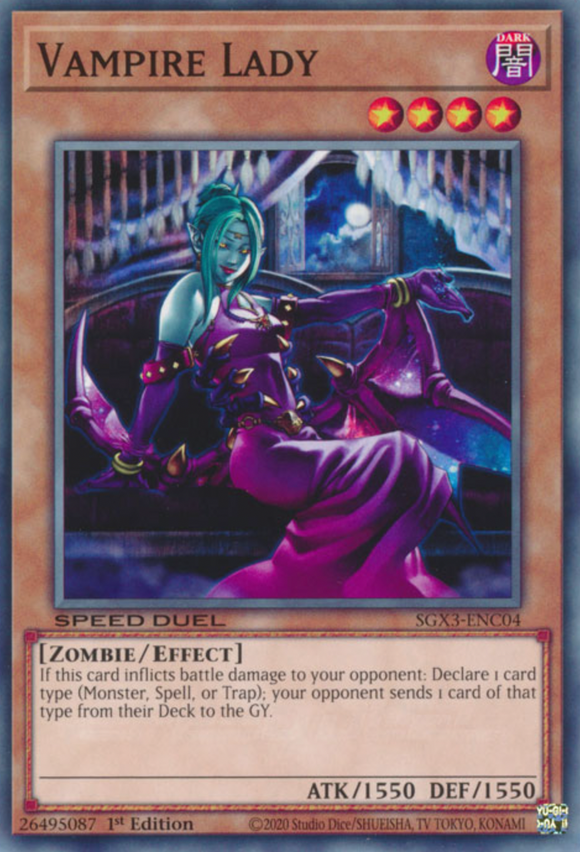 Vampire Lady - SGX3-ENC04 - Common 1st Edition