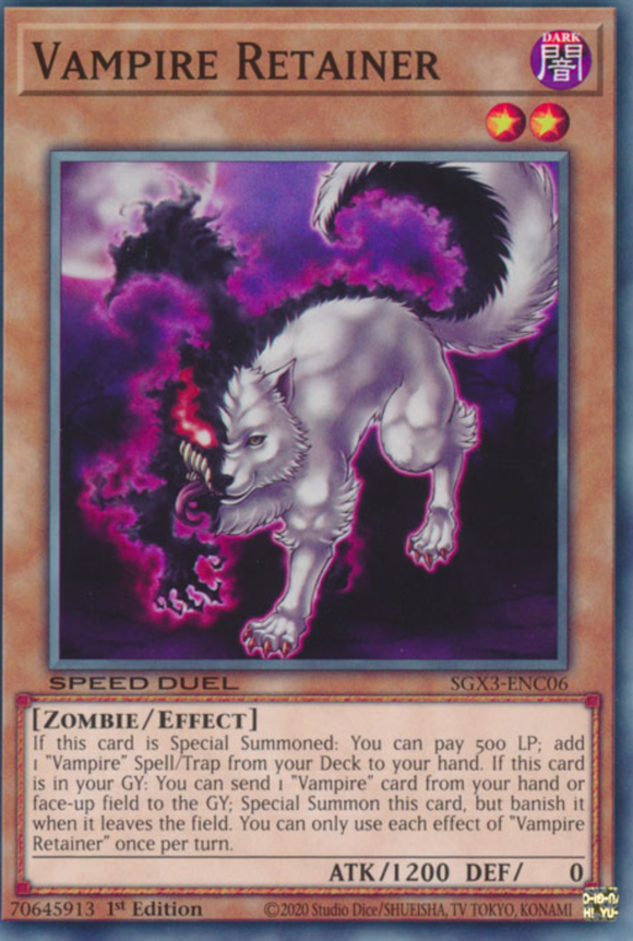 Vampire Retainer - SGX3-ENC06 - Common 1st Edition