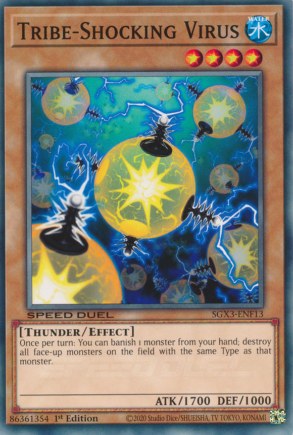 Tribe-Shocking Virus - SGX3-ENF13 - Common 1st Edition