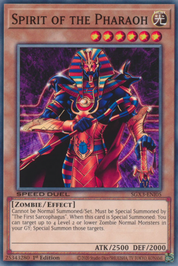 Spirit of the Pharaoh - SGX3-ENI05 - Common 1st Edition