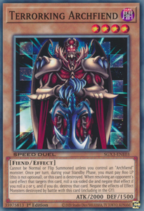 Terrorking Archfiend - SGX3-ENE03 - Common 1st Edition