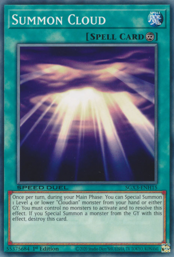 Summon Cloud - SGX3-ENH15 - Common 1st Edition