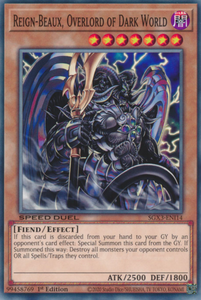 Reign-Beaux, Overlord of Dark World - SGX3-ENI14 - Common 1st Edition