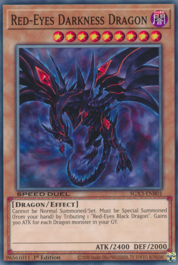 Red-Eyes Darkness Dragon - SGX3-ENB01 - Common 1st Edition